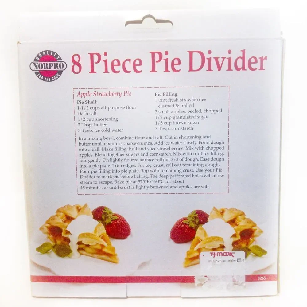 New Norpro 8 Piece Pie Divider Baking Tool